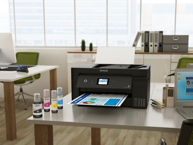 Epson Multifunktionsdrucker EcoTank ET-15000, Farbe Tintenstrahl Drucker, A3, 17 Seiten pro Minute, Drucken, Scannen, Kopieren, Fax, Duplex und WLAN