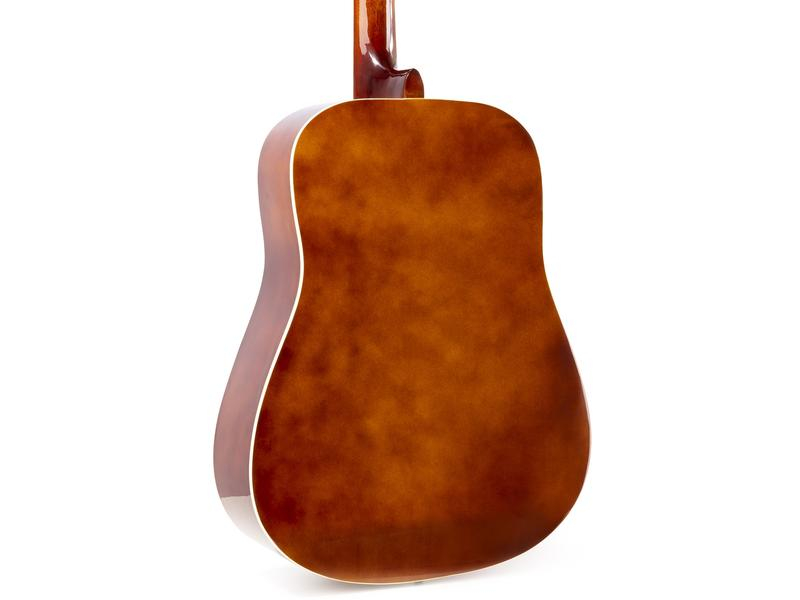 MAX Westerngitarre SoloJam Set Dark Natural, Ausführung: Rechtshänder, Decke: Linde, Griffbrett: Palisander, Saitenanzahl: 6-Saiter, Mensur: 4/4 / 63 - 65 cm