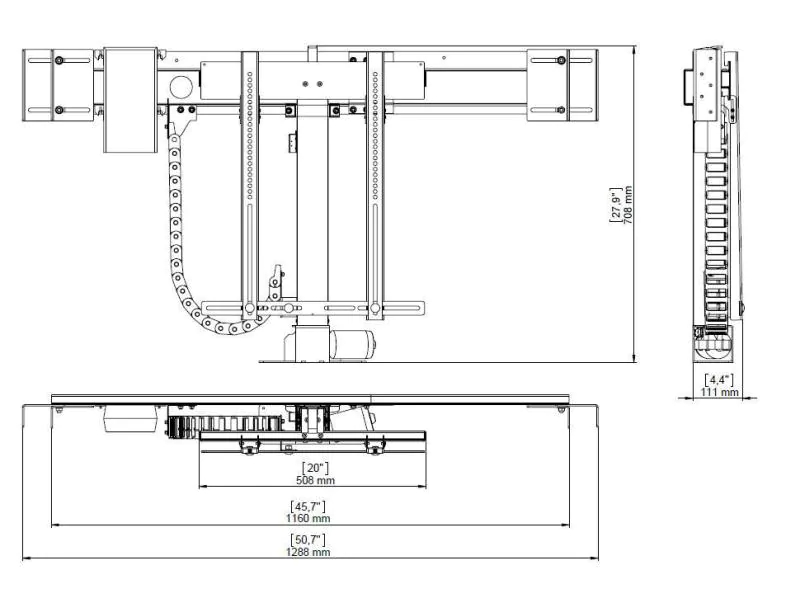 DSS TV Lift Premium 1, schwarz, Metall / 0454