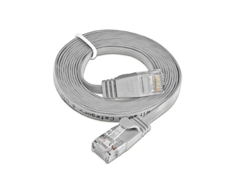 Wirewin Slimpatchkabel Cat 6, UTP, 0.1 m, Grau, Farbe: Grau, Form: Flach, Zusatzfunktionen: Mit Klinkenschutz, Längenaufdruck auf Stecker, Länge: 0.1 m, Anschlüsse LAN: RJ45 - RJ45, Produkttyp: Slimpatchkabel