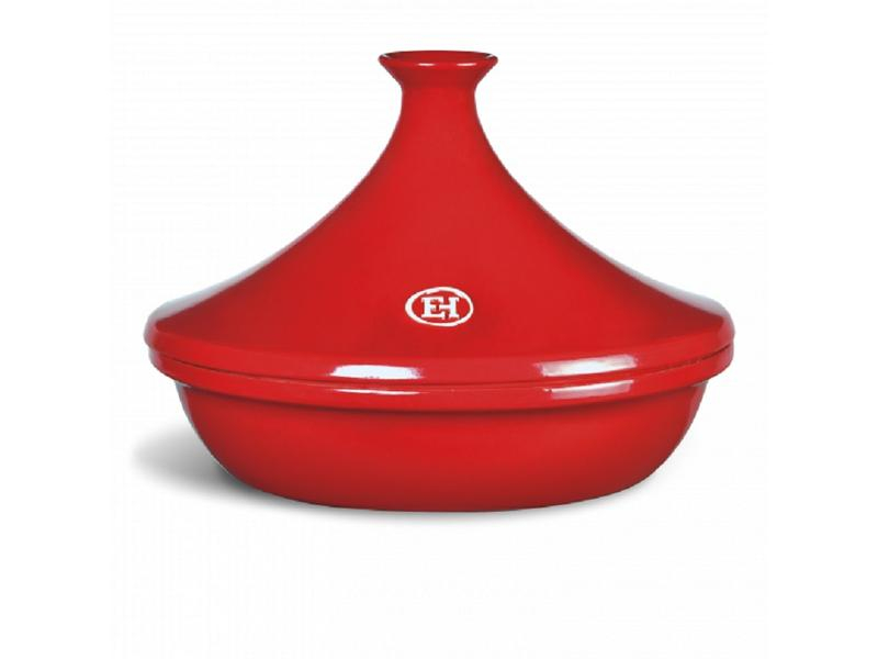 Emile Henry Bräter 32 cm, Rot, Topfart: Bräter, Kompatible Kochfelder: Glaskeramik, Gas, Backofen, Elektrisch, Halogen, Grillrost, Farbe: Rot, Form: Rund, Material: Keramik, Set: Nein