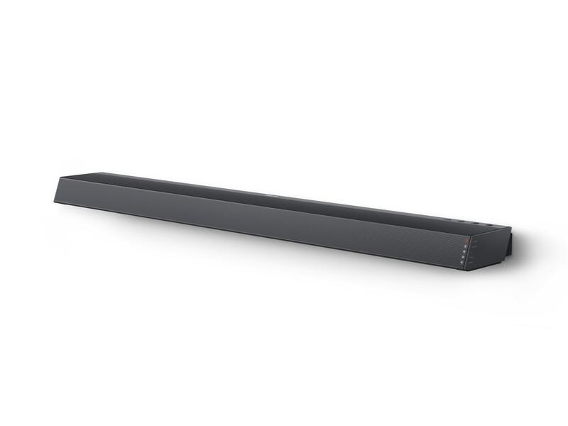 Philips Soundbar TAB6305/10, Verbindungsmöglichkeiten: 3,5 mm Klinke, HDMI, Bluetooth, USB, Toslink, Audiokanäle: 2.1, Farbe: Schwarz, Soundbar Typ: Soundbar mit kabellosem Subwoofer, Ausstattung: Bluetooth