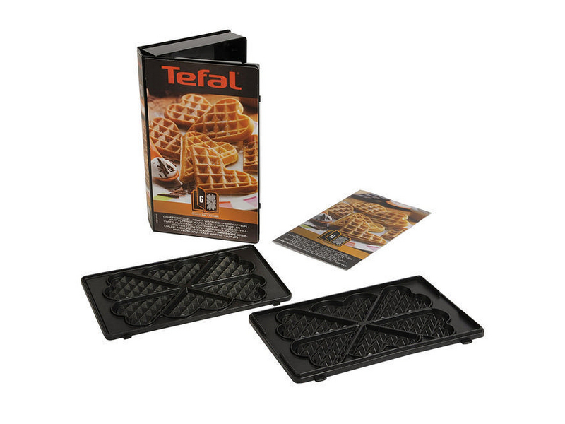 Tefal Plattenset Snack Collection Herzwaffeln Anwendungszweck: Waffeln, Form: Eckig, Material: Aluminiumguss (beschichtet), spülmaschinengeeignet