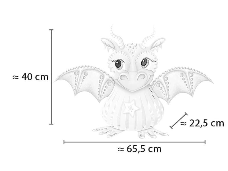 URSUS Laternen-Bastelset 1 Stück, Drachenlady