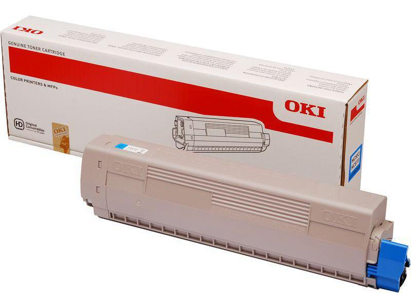 OKI Toner cyan 45862839 MC853/873 7300 Seiten