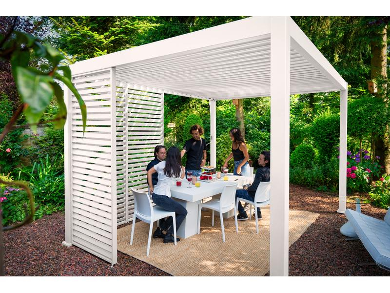 Creative Living Alu-Pergola, Weiss, 400 x 300 x 250 cm