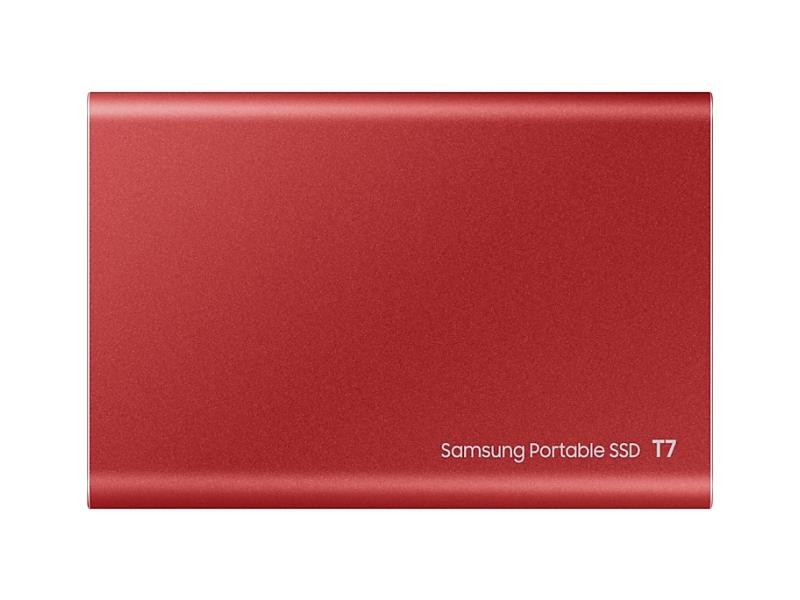 SAMSUNG MEMORY SSD Portable T7 500GB MU-PC500R/WW USB 3.1 Gen. 2 Metallic Red