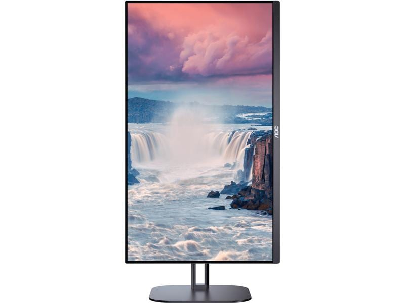 AOC 24V5C/BK 24" IPS Monitor, 75Hz, 1920 x 1080, 4ms, HDMI/Displayport/1x USB-C/4x USB 3.2, speakers, 130mm höhenverstellbar