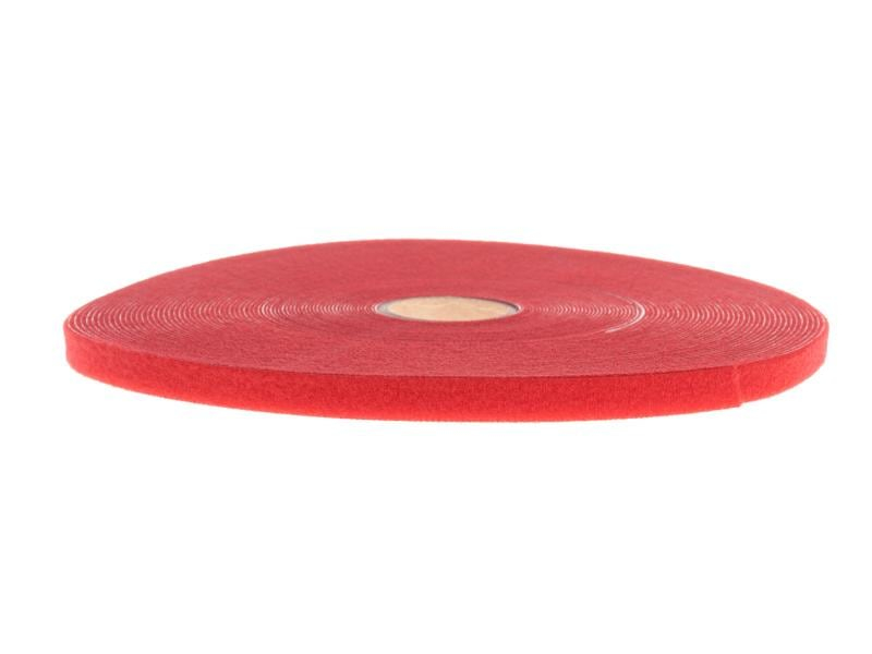 FASTECH Klettband-Rolle ETN Fast Strap 10 mm x 25 m, Rot, Breite: 10 mm, Länge: 25 m, Produkttyp: Klettband-Rolle, Ausstattung Kabelmanagement: Haftend, Wiederverwendbar, Wasserfest, Zuschneidbar, Verpackungseinheit: 1 Stück, Material: Velour