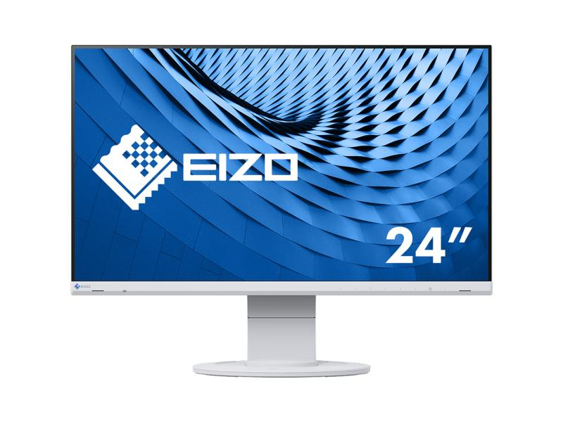 EIZO FlexScan EV2460, 23.8 Zoll LED, 1920 x 1080 Pixel Full HD, 16:9, VGA HDMI USB, Weiss