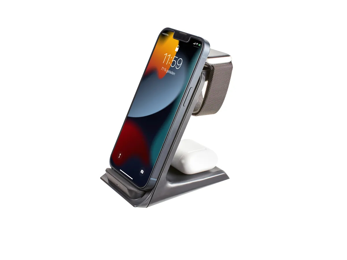 INTENSO Wireless Charging Stand BS13 7410621 Qi-certified, 3 in 1 black