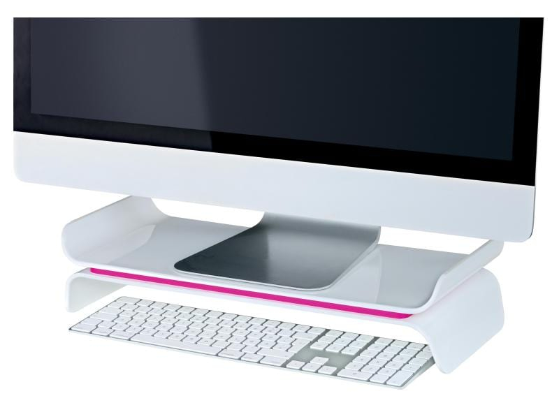 LEITZ Monitorständer WOW 6504-00-23 weiss/pink