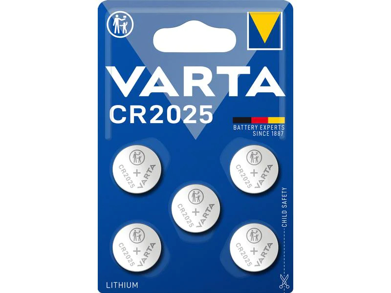 Varta Knopfzelle CR2025 5 Stück