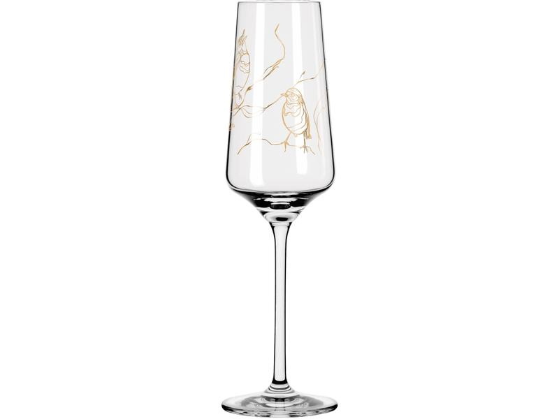 Ritzenhoff Champagnerglas Roséhauch No. 1- Marvin Benzoni 233 ml, Höhe: 22.5 cm, Volumen: 233 ml, Glas Typ: Champagnerglas, Verpackungseinheit: 1 Stück, Material: Kristallglas, Detailfarbe: Transparent