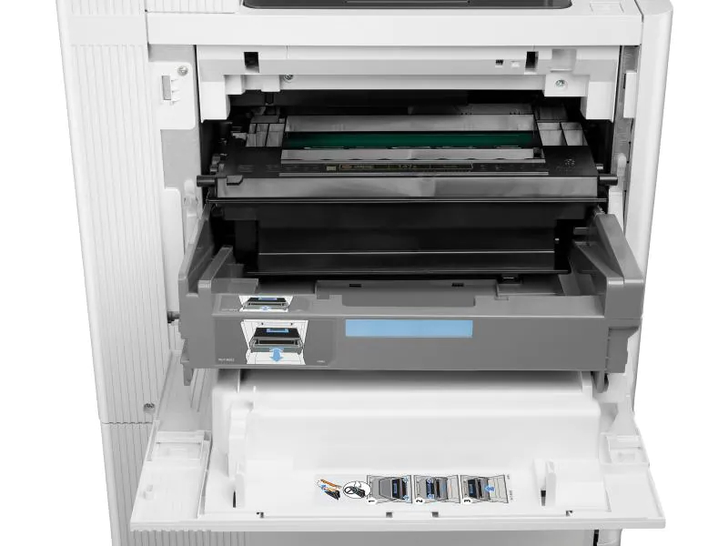 Hewlett-Packard HP MFP M635fht, Schwarzweiss Laser Drucker, A4, 61 Seiten pro Minute, Drucken, Scannen, Kopieren, Fax, Duplex