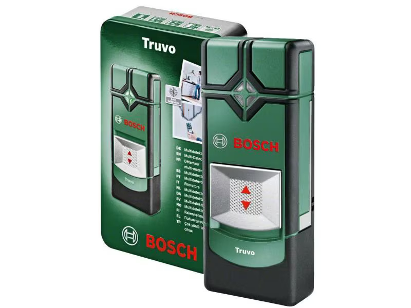 Bosch Ortungsgerät Truvo WEU tin box, Funktionen: Orten von Nichteisenmetallen, Orten von Eisenmetallen, Orten von elektrischen Leitungen, Anwendungsbereich: Haus