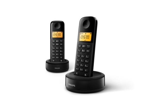 Philips Schnurlostelefon D1602B, Kapazität Wattstunden: 0 Wh, Funktionen Schnurlostelefone: Freisprechen, Optische Anrufsignalisierung