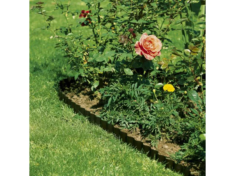 Gardena Beeteinfassung Rolle 20 cm hoch, 9 m lang braun, Typ: Beeteinfassung