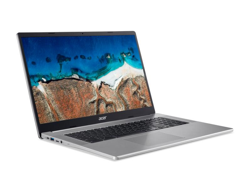 Acer Chromebook 317 (CB317-1H-P8GW), Prozessortyp: Intel Pentium Silver N6000, Speicherkapazität Total: 64 GB, Verbauter Arbeitsspeicher: 8 GB, Betriebssystem: Chrome OS, Grafikkarte Modell: Intel UHD Graphics, Bildschirmdiagonale: 17.3 "