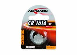 ANSMANN Lithium Knopfzelle "CR1616", 3,0 Volt, 1er-Blister