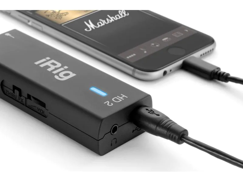 IK Multimedia Audio Interface iRig HD 2, Mic-/Linekanäle: 1, Abtastrate: 96 kHz, Samplingtiefe: 24 bit