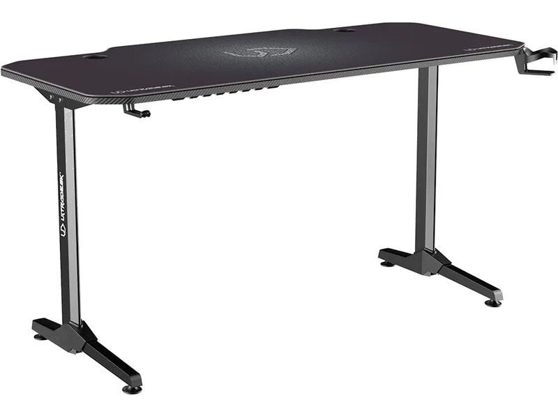 Ultradesk Gaming Tisch Frag Graphit, Beleuchtung: Nein, Höhenverstellbar: Nein, Detailfarbe: Grau, Material: Stahl
