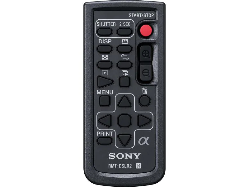 Sony Fernauslöser RMT-DSLR2, Übertragungsart: Infrarot, Fernauslöser-Typ: Kamera-Fernauslöser