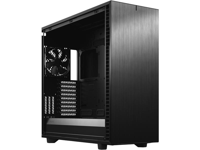 Fractal Design PC-Gehäuse Define 7 XL Light TG, Unterstützte Mainboards: Micro-ATX, E-ATX, ATX, SSI CEB, SSI EEB, Mini-ITX, EE-ATX (Enhanced E-ATX), Gehäuse Bauart: Mid-Tower, Detailfarbe: Schwarz, Anzahl Lüfterplätze: 11, Sichtfenster: Ja, Netzteil