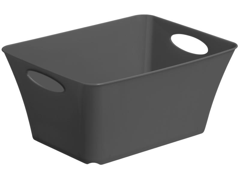 Rotho Aufbewahrungsbox Living Box 5 l Anthrazit, Breite: 21.6 cm, Höhe: 13.5 cm, Tiefe: 29.5 cm, Material: Kunststoff, BPA-Frei, Farbe: Anthrazit, Produkttyp: Aufbewahrungsbox
