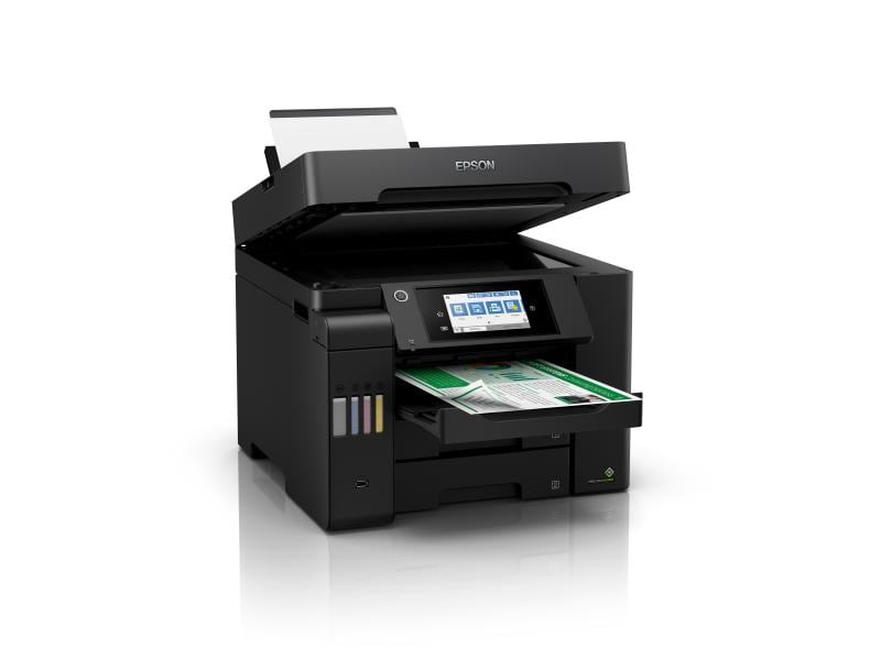 Epson ECO-Tank ET-5800, Farbe Tintenstrahl Drucker, A4, 25 Seiten pro Minute, Drucken, Scannen, Kopieren, Fax, Duplex und WLAN