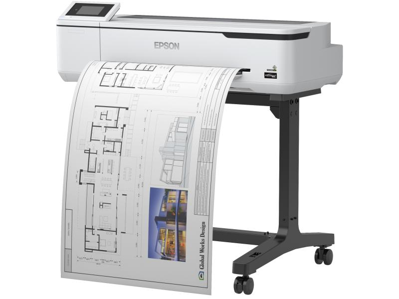 Epson Grossformatdrucker SureColor SC-T3100, Verbindungsmöglichkeiten: LAN; Wi-Fi Direct; WLAN; USB, Druckertyp: Farbig, Drucktechnik: Tintenstrahl, Total Fassungsvermögen Papierzuführungen: 1 Seiten, Funktionen: Drucken, Anzahl Papierzuführungen (int