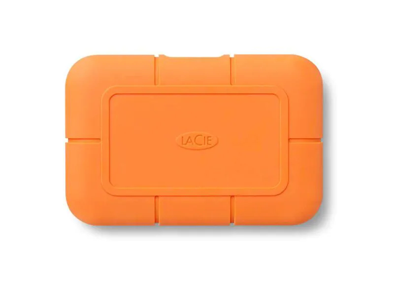 LaCie Externe SSD Rugged 1 TB, Stromversorgung: Per Datenkabel, Speicherkapazität total: 1 TB, Speicherverschlüsselung: 256-Bit-AES, Farbe: Orange, Dateisystem: exFAT (Windows & Mac OS), Schnittstellen: Type-C USB 3.1 Gen 2