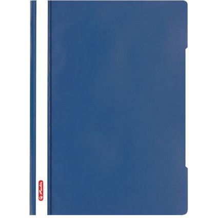 herlitz Schnellhefter "Quality", DIN A4, PP-Folie, blau