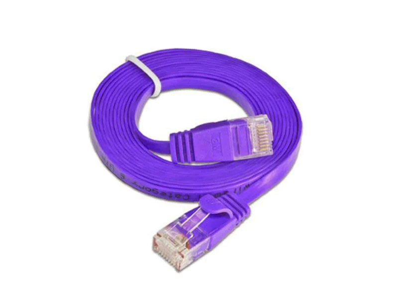 Wirewin Slimpatchkabel Cat 6, UTP, 0.1 m, Violett, Farbe: Violett, Form: Flach, Zusatzfunktionen: Mit Klinkenschutz, Längenaufdruck auf Stecker, Länge: 0.1 m, Anschlüsse LAN: RJ45 - RJ45, Produkttyp: Slimpatchkabel