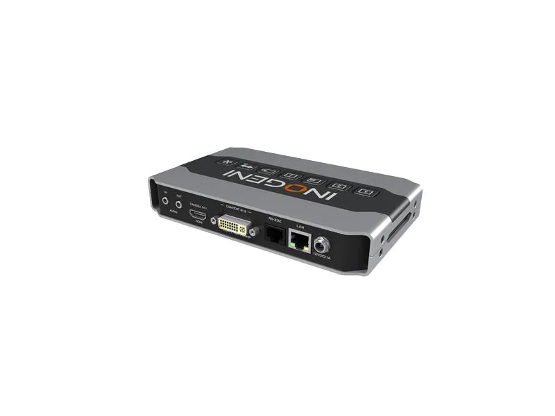 Inogeni Kamera Mixer SHARE2 HDMI/DVI-I ? USB 3.0, Stromversorgung: 12 V, Max. Auflösung: 1920 x 1080 (Full HD), Anzahl Eingänge: 2 ×, Anzahl Ausgänge: 1 ×, Eingänge: DVI-I, 3.5 mm Klinke, HDMI, USB-A, Ausgänge: 3.5 mm Klinke, USB-B