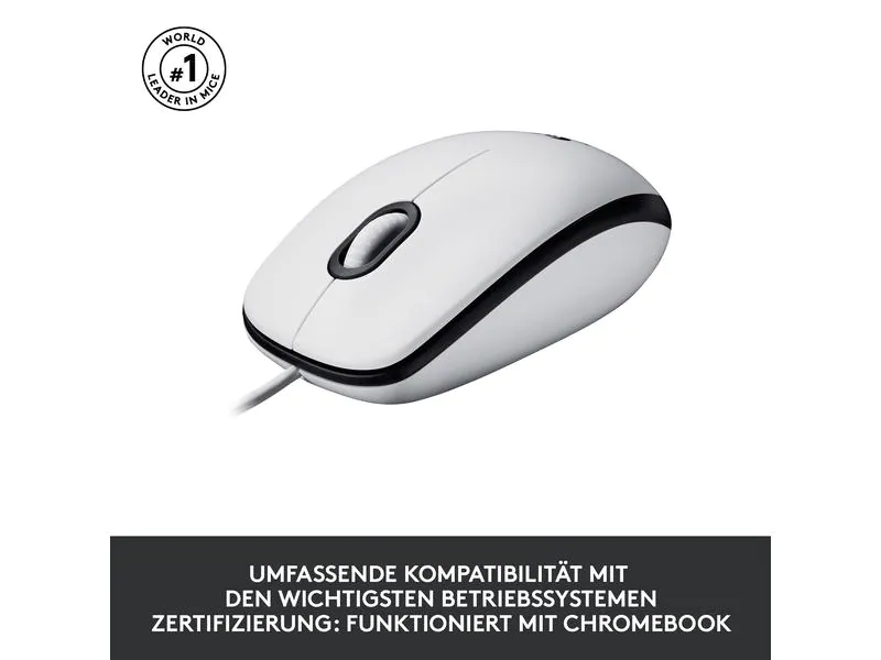 Logitech Maus M100 Optical Weiss