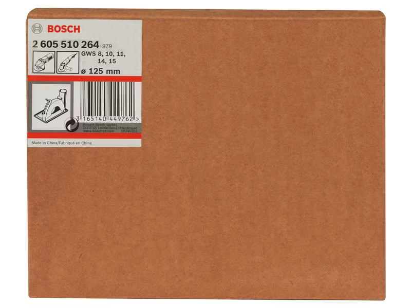 Bosch Professional Führungsschlitten mit Absaugstutzen, 115/125 mm, Zubehörtyp: Führungsschlitten, Durchmesser: 125 mm, 115 mm, Für Material: Universal, Set: Nein