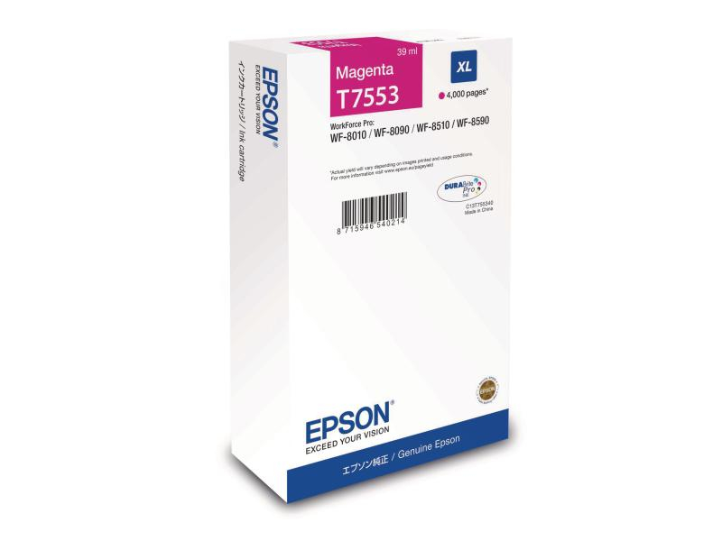 EPSON T7553 | XL | 4000 Seiten EPSON Tintenpatrone mit hoher Reichweite, magenta