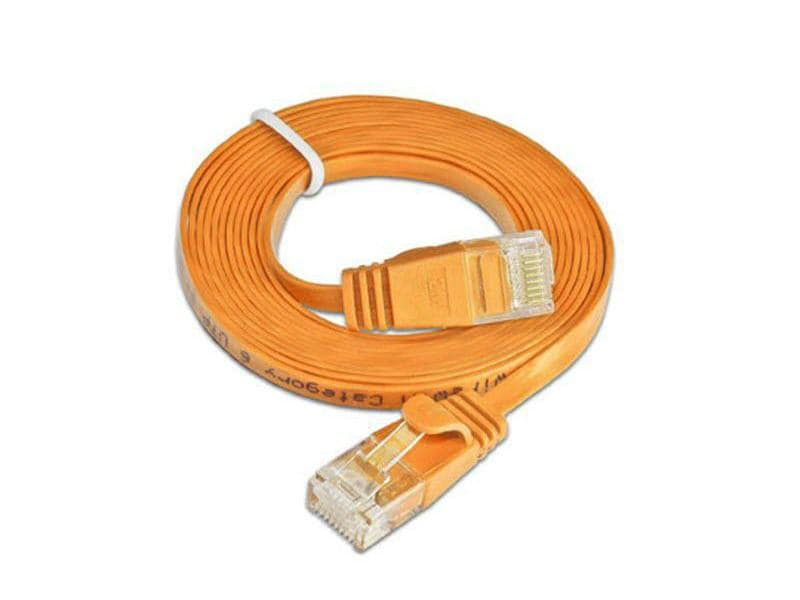 Wirewin Slimpatchkabel Cat 6, UTP, 0.15 m, Orange, Farbe: Orange, Form: Flach, Zusatzfunktionen: Mit Klinkenschutz, Längenaufdruck auf Stecker, Länge: 0.15 m, Anschlüsse LAN: RJ45 - RJ45, Produkttyp: Slimpatchkabel