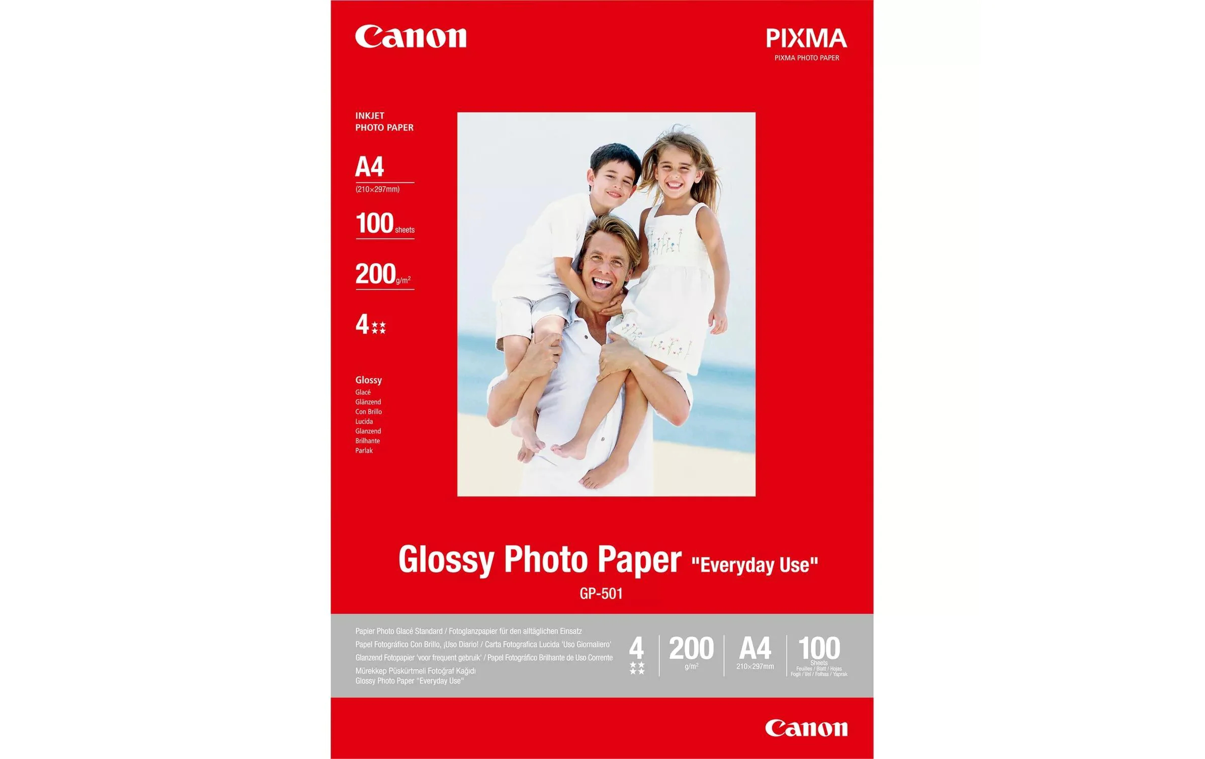 Canon GP-501 glänzendes Fotopapier A4, 200g – 100 Blatt