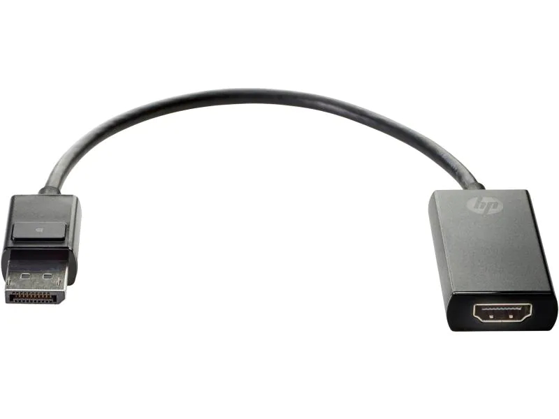 HP Adapter 2JA63AA DisplayPort - HDMI, Kabeltyp: Adapterkabel, Videoanschluss Seite A: DisplayPort, Videoanschluss Seite B: HDMI