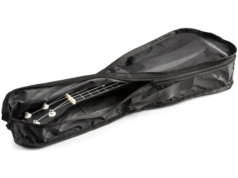 MAX Ukulele UKEY Set Soprano Schwarz 21 Zoll