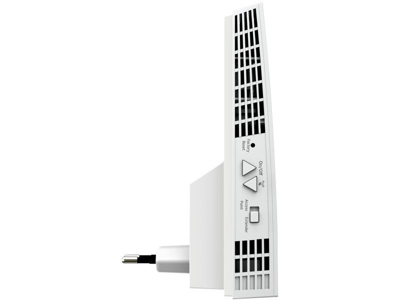 Netgear WLAN-Mesh-Repeater EX6250, Abmessungen: 161 mm (B) x 44.5 mm (H) x 81.4 mm (T), Antennenanschluss: Antennen Intern vor verbaut, Breite: 161 mm, Frequenzband: 2.4 GHz, 5 GHz, Höhe: 44.5 mm, Montage: Steckdose