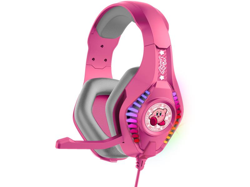 OTL Headset Nintendo Kirby PRO G5 Rosa, Audiokanäle: Stereo, Surround-Sound: Nein, Detailfarbe: Rosa, Plattform: Mobile, PC, PlayStation 4, Nintendo Switch, Kopfhörer Trageform: Over-Ear, Mikrofon Eigenschaften: Wegklappbar