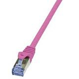 LogiLink Patchkabel, Kat. 6A, S/FTP, 1,5 m, pink