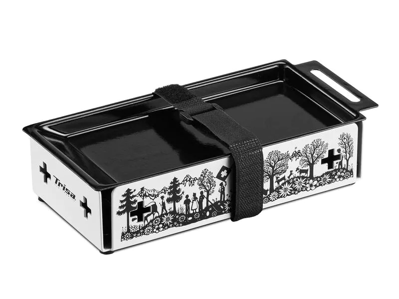 Trisa Teelicht-Raclette Kitchenette, Schwarz/Weiss