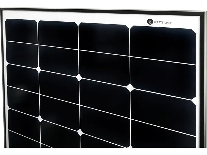 WATTSTUNDE Solarmodul WS175SPS-HV Daylight 24 V- High-Power, Solarpanel Leistung: 175 W, Paneltyp: Flexibel, Rahmen: Schwarz