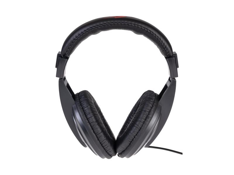 Sovanos Over-Ear-Kopfhörer SVH100-BK Schwarz, Verbindungsmöglichkeiten: Kabelgebunden, Farbe: Schwarz, Impedanz: 32 ?, Kopfhörer Trageform: Over-Ear, Kopfhörer Bauform: Geschlossen, Einsatzbereich: Bühnen-Monitoring; Studio & Broadcast; DJ; HiFi & TV