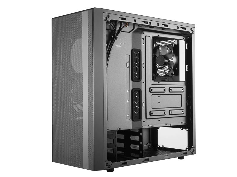 Cooler Master PC-Gehäuse MasterBox NR600, Farbe: Schwarz, Anzahl Lüfterplätze: 6, Sichtfenster, Gehäuse Bauart: Mid-Tower, Unterstützte Mainboards: ATX; Micro-ATX; Mini-ITX