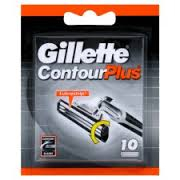 Gillette ContourPlus 10er, 3 federnd gelagerte Klingen, feine schützende Lamellen,